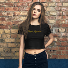 Load image into Gallery viewer, Women’s Gold Signature Crop Tee